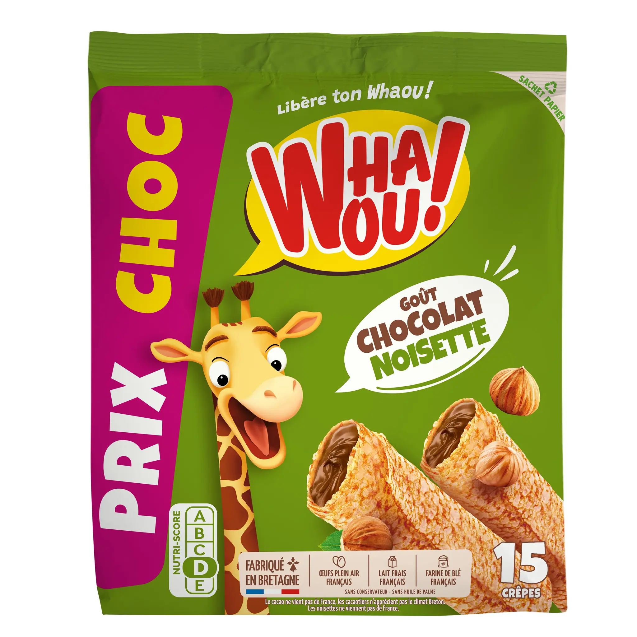 WHAOU Crêpes goût choco noisette