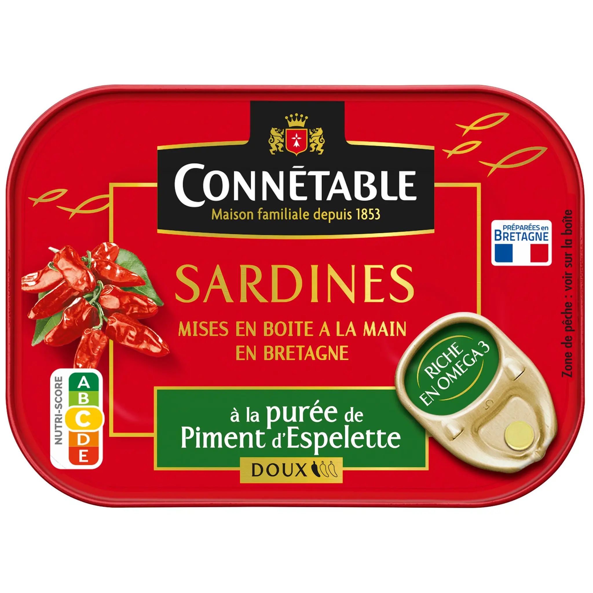 CONNETABLE Sardines à la purée de Piment d'Espelette