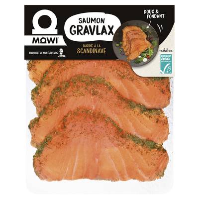 Mowi Saumon Gravlax, 120 g - 4 tranches