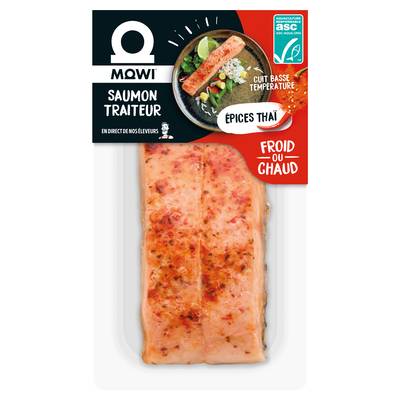 Mowi Pavé de Saumon mi-cuit aux épices thaï, 220 g - 2 pièces
