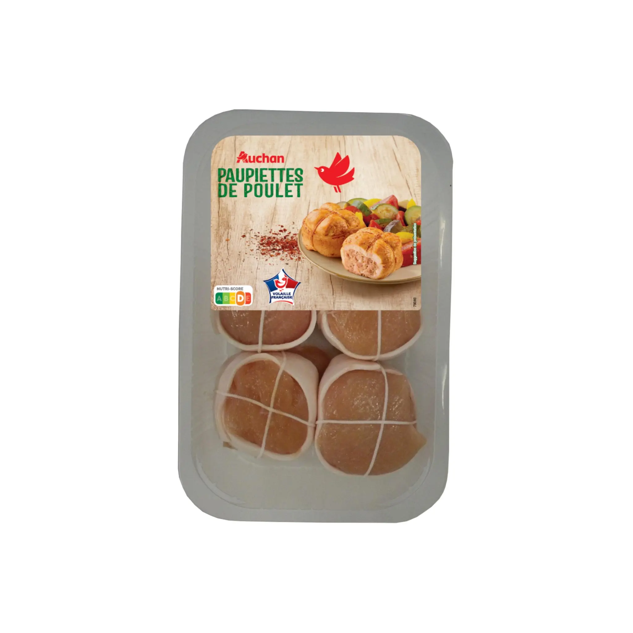 AUCHAN Paupiettes de poulet nature