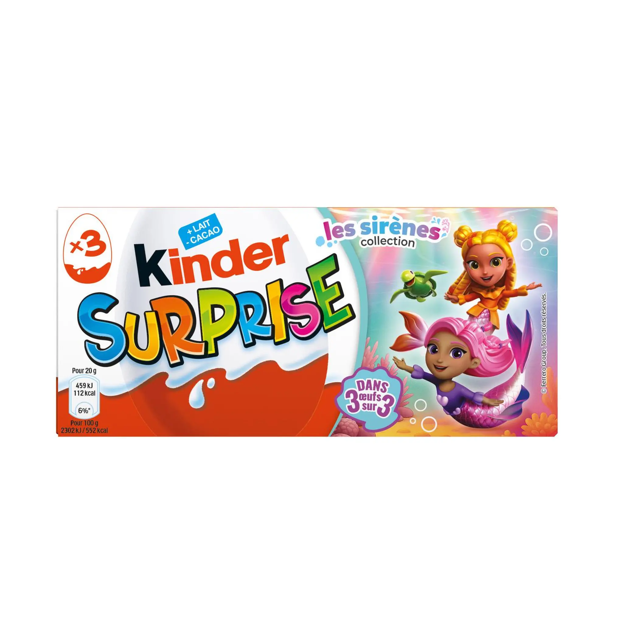 KINDER Surprise œufs enrobés de chocolat Licorne
