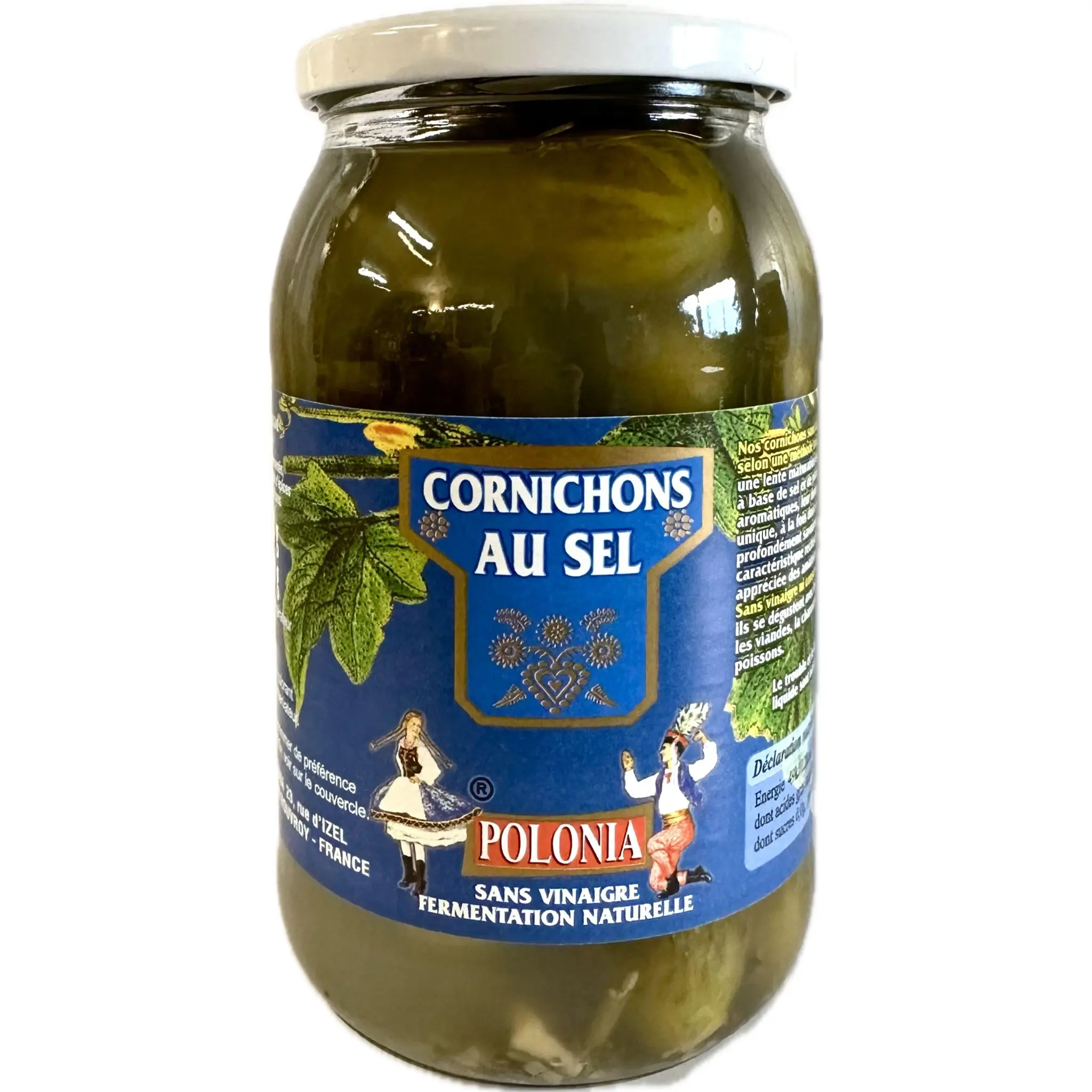 POLONIA Cornichons au sel en bocal
