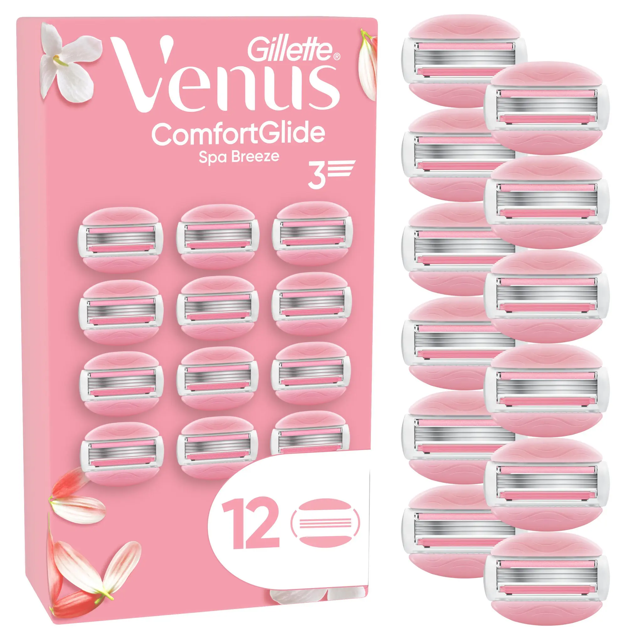 GILLETTE Venus ComfortGlide Spa Breeze recharges 3 lames