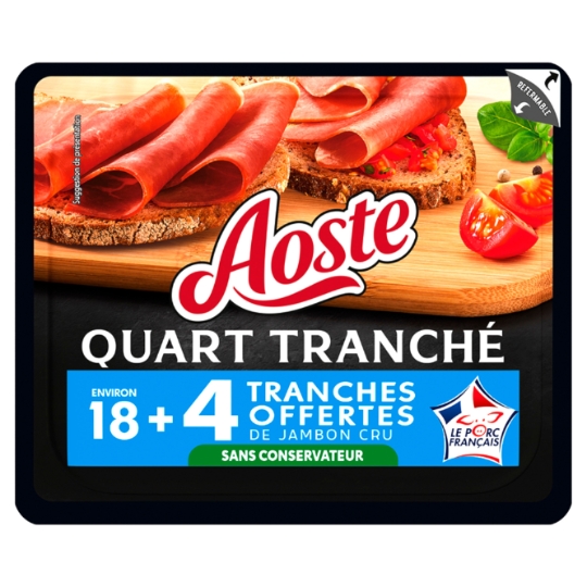 Jambon Cru Quart Tranché AOSTE