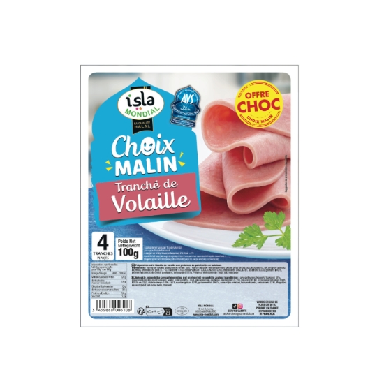 Tranché de Volaille Halal ISLA MONDIAL