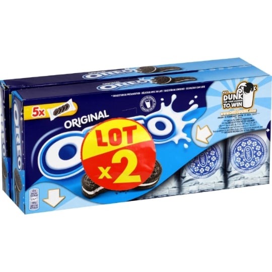 Biscuits cacaotés vanille OREO