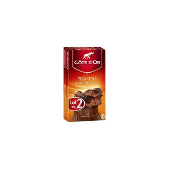Tablette de Chocolat Lait Praliné COTE D'OR
