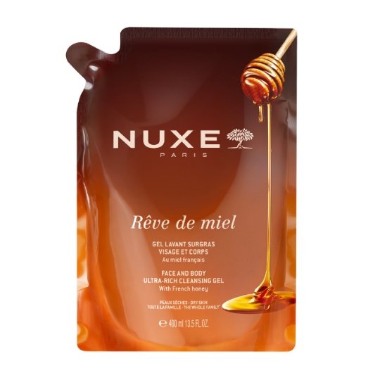 Gel Lavant Surgras Visage et Corps Rêve de Miel NUXE