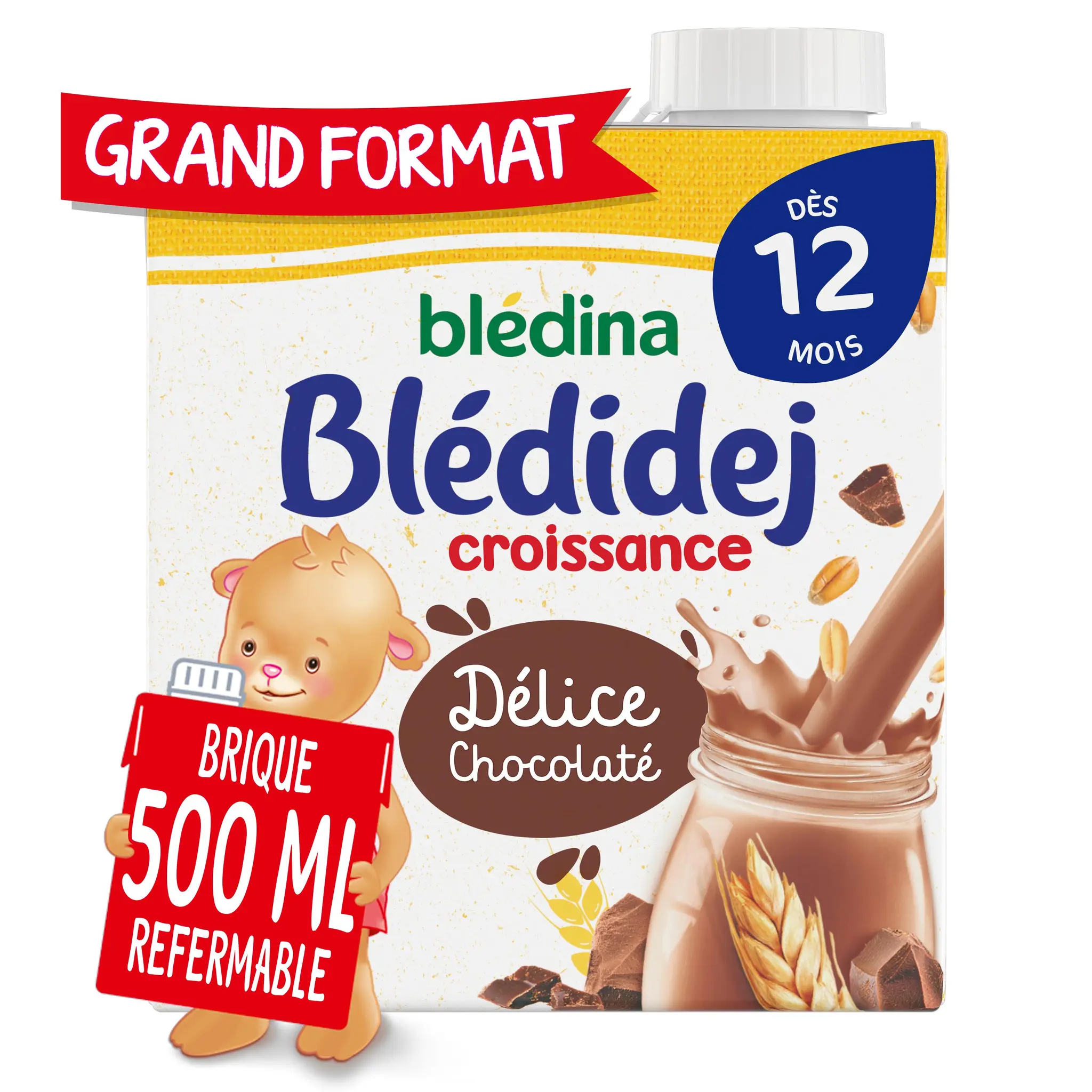 BLEDIDEJ Céréales lactées chocolat dès 12 mois