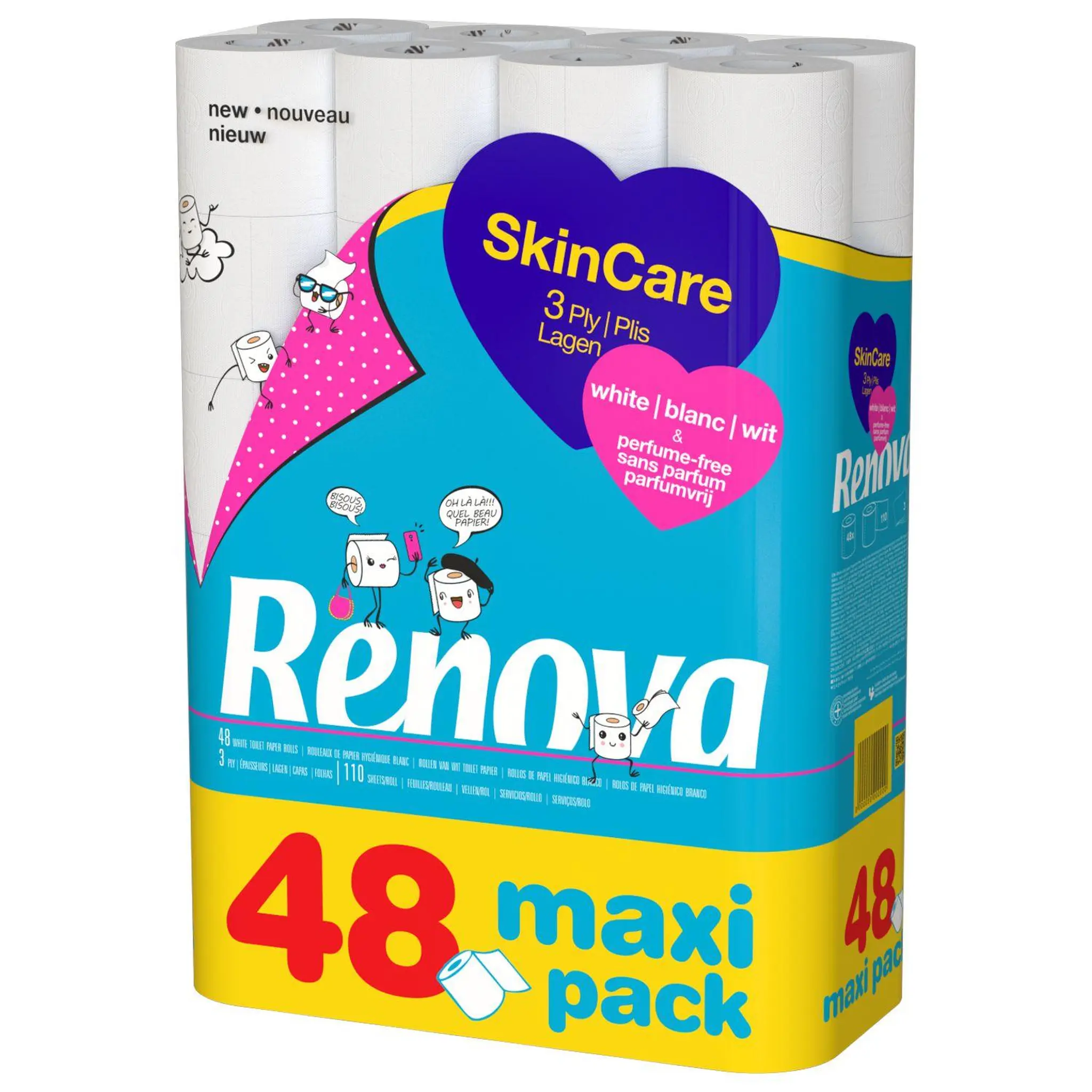 RENOVA Papier hygiénique skin care 3 plis
