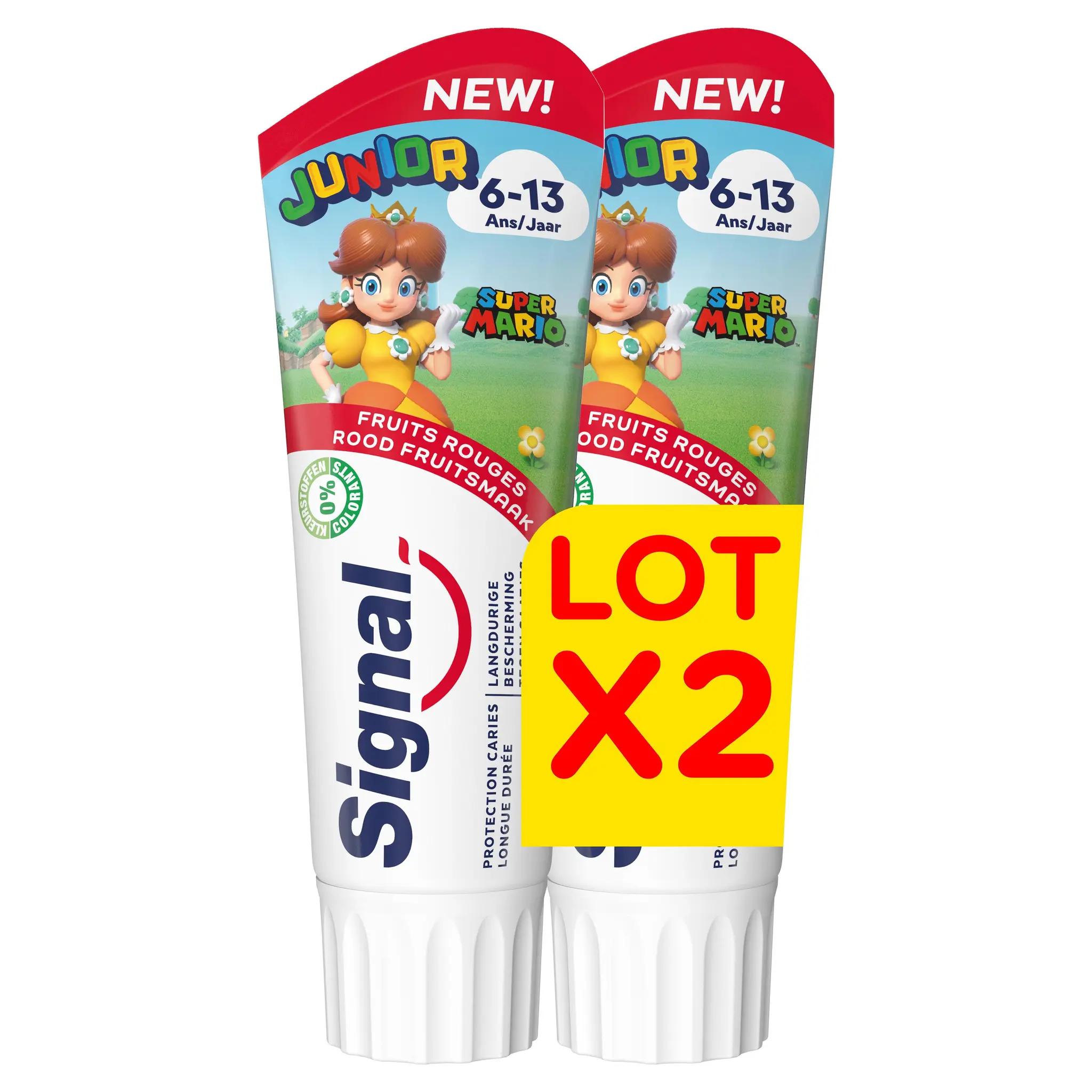 SIGNAL Dentifrice junior 6-13ans goût fruits rouges