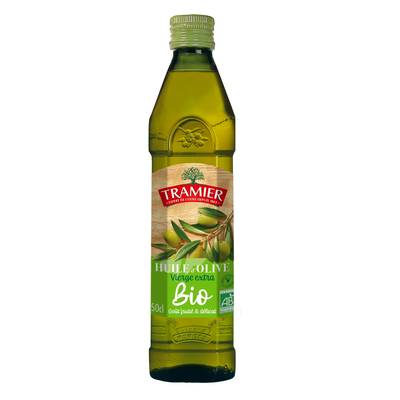 Tramier Huile d'olive vierge extra fruité et délicat bio, 50cl