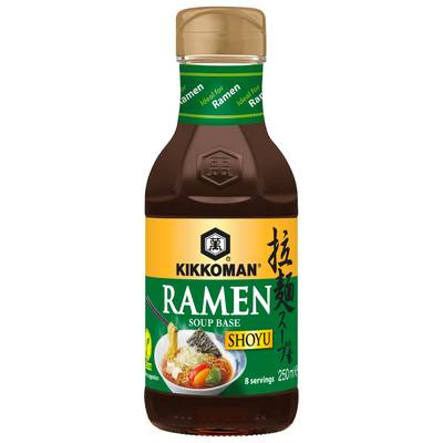 Kikkoman Base de soupe pour Ramen Shoyu en flacon, 25cl