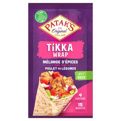 Patak's Original Mélange Epices Tikka Masala coriandre piment, 25g