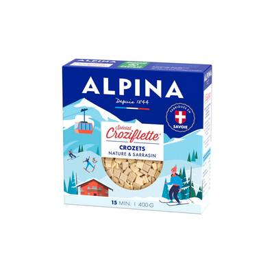 Alpina Savoie Crozets nature et sarrasin spécial croziflette, 400g