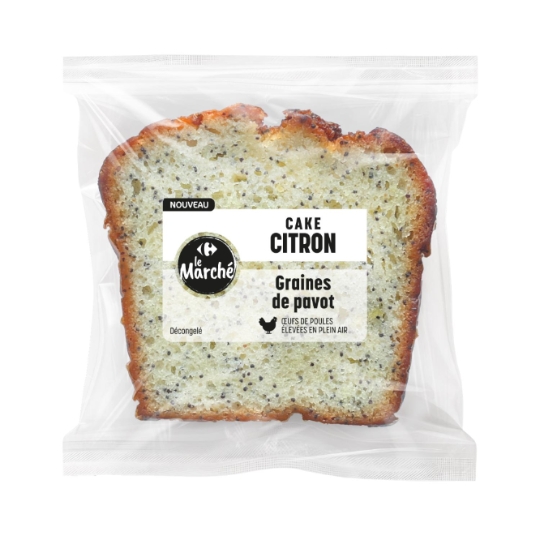 Cake citron Graines de Pavot CARREFOUR LE MARCHE