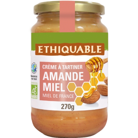 Crème à Tartiner Amande Miel Bio ETHIQUABLE