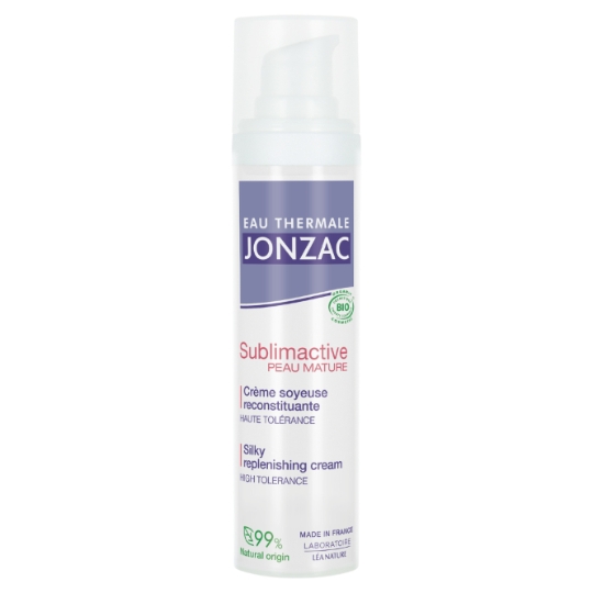 Crème Soyeuce Reconstituante Visage Femme Peau Mature Bio EAU THERMALE JONZAC