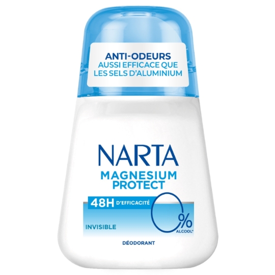 Déodorant Bille Magnesium Protect 48H d'Efficacité Invisible NARTA