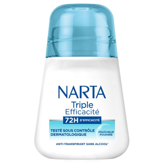 Déodorant Bille Triple Efficacité 72H Fraîcheur Poudrée NARTA