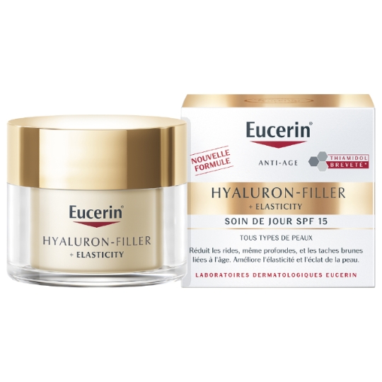 Crème Soin de Jour Anti-âge Spf 15 Hyaluron-Filler Elasticity EUCERIN
