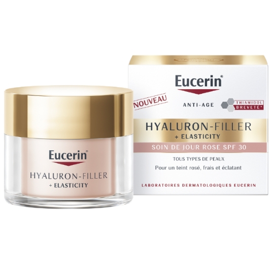 Crème Visage Femme Teint Rosé Spf 30 Anti-âge Hyaluron-Filler + Elasticity EUCERIN