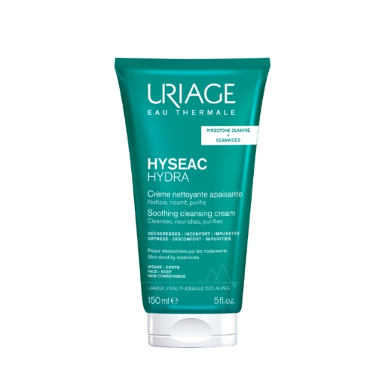 Crème Nettoyante Apaisante Hyseac Hydra Visage et Corps pour Peaux Desséchées par les Traitements URIAGE