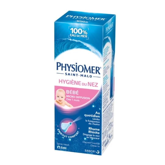 Spray Nasal Nourrisson Dès 0 Mois Décongestionne et Lave Microdiffusion PHYSIOMER