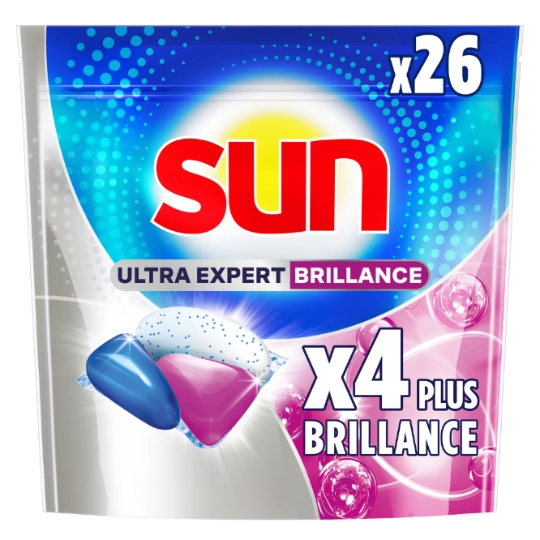 Capsules Lave-Vaisselle Tout en 1 Anti-Traces Ultra Expert Brillance SUN