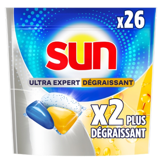 Capsules Lave-Vaisselle Tout en 1 Ultra Expert Dégraissant SUN