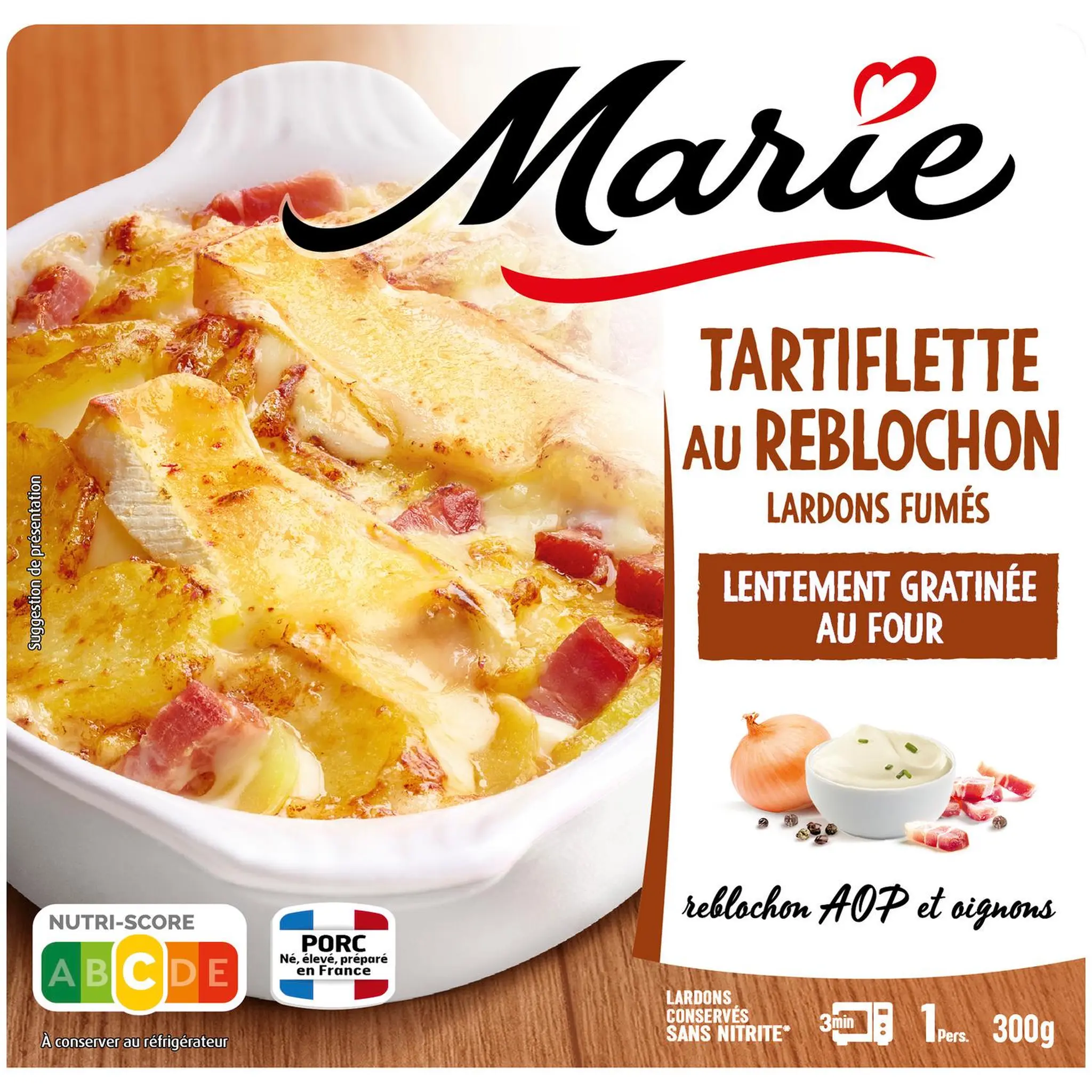 MARIE Tartiflette au reblochon AOP lardons fumés et oignon