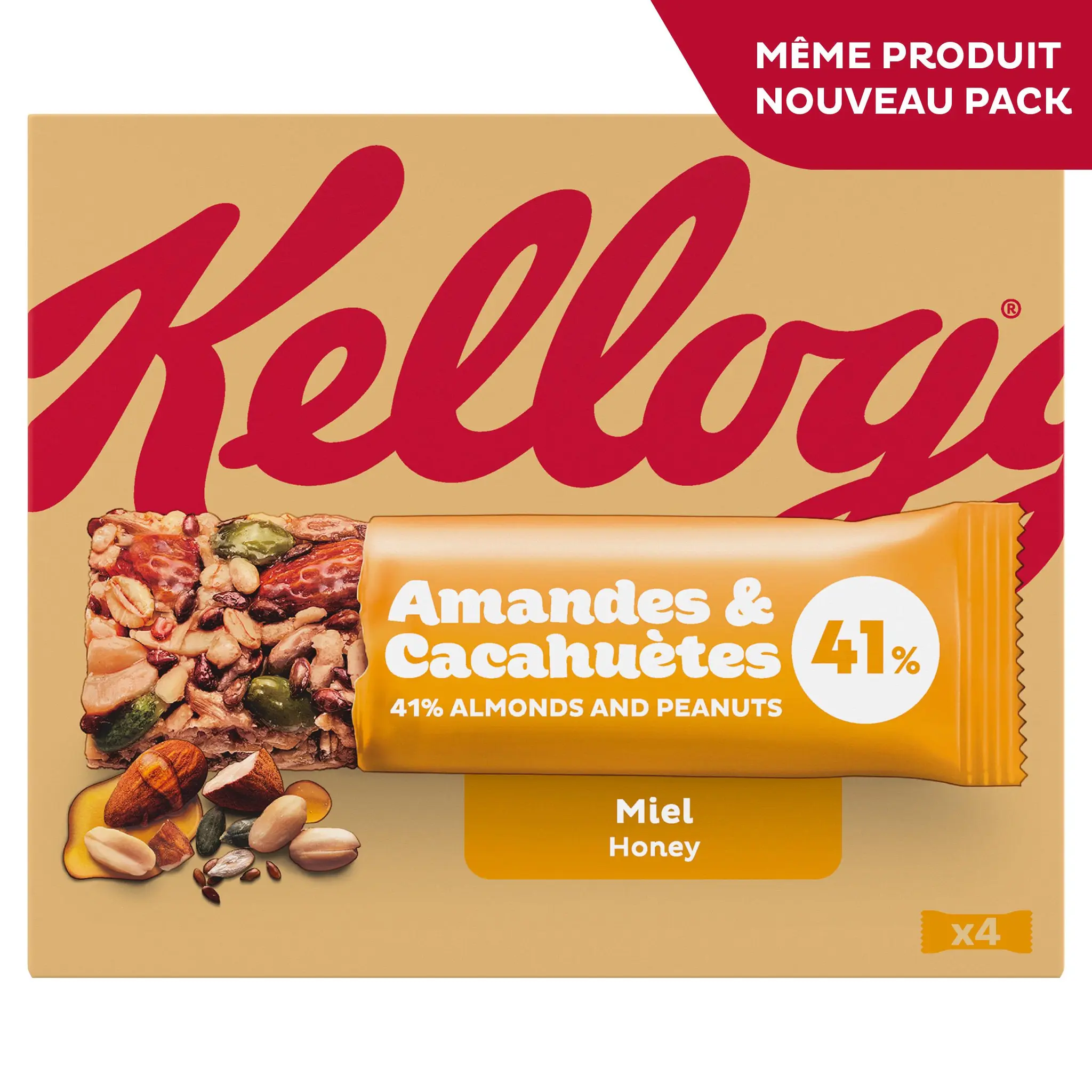 EXTRA Barres de céréales amandes grillées et miel