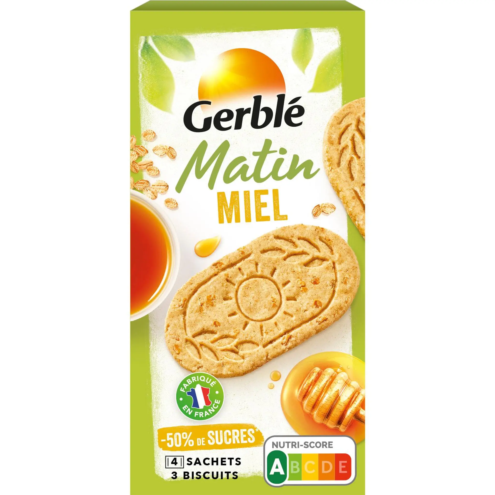 GERBLE Biscuit aux céréales et au miel