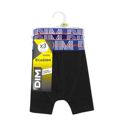 Dim Boxer Coton Stretch x3, Taille 8 ans