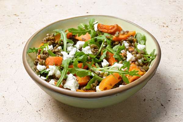Salade de lentilles vertes, feta AOP et carottes roties, Frichti (320 g)