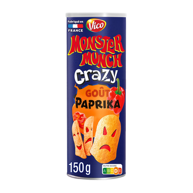 Chips tuiles apéritif goût paprika MONSTER MUNCH CRAZY 150g