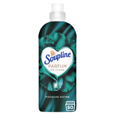 Adoucissant liquide SOUPLINE Parfum de Linge Pistache Divine 50 lavages 1L