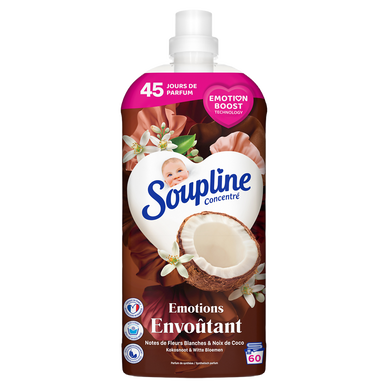 Adoucissant ultra SOUPLINE coco 60 lavages 1,2l
