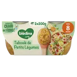 BLEDINA BLEDICHEF - Plat bébé du midi Taboulé de légumes, dès 8 mois -2x200g