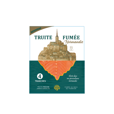 Truite Fumée de Normandie PECHERIES BASQUES 4 tranches 110g