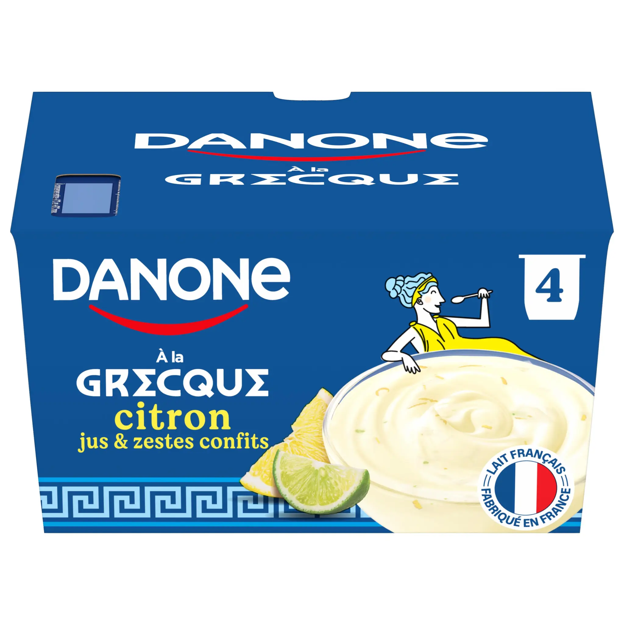 DANONE Yaourt à la grecque au citron