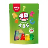 AMOS Bonbons gélifiés goût fruits en forme de lettres