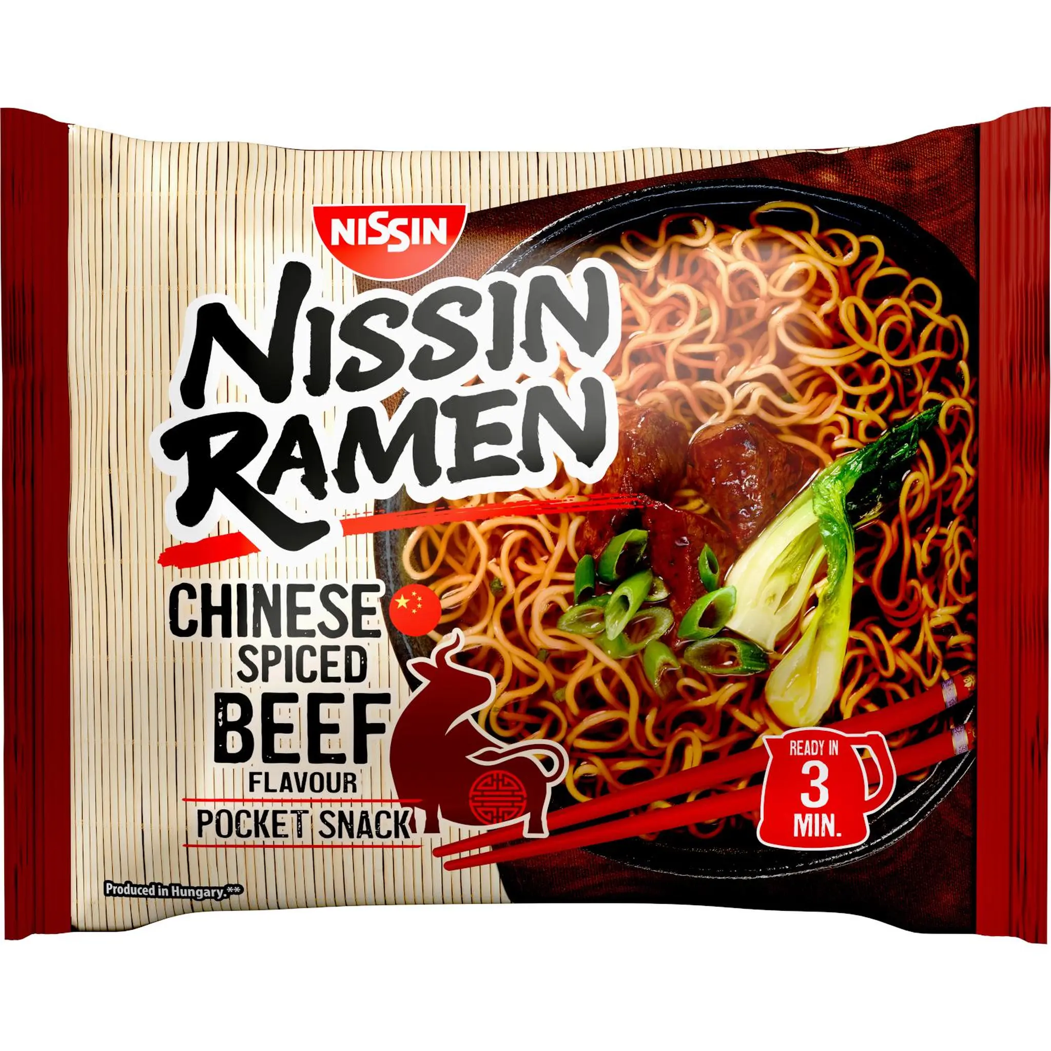 NISSIN Soupe instantanée saveur boeuf épicé