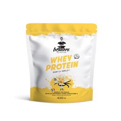 Inshape Nutrition Whey Boisson Proteinée Saveur Vanille, 420g