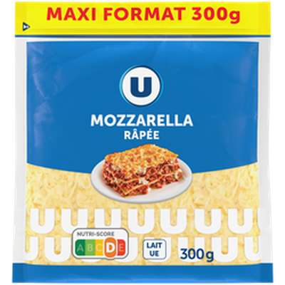 Mozzarella râpée, U (300 g)