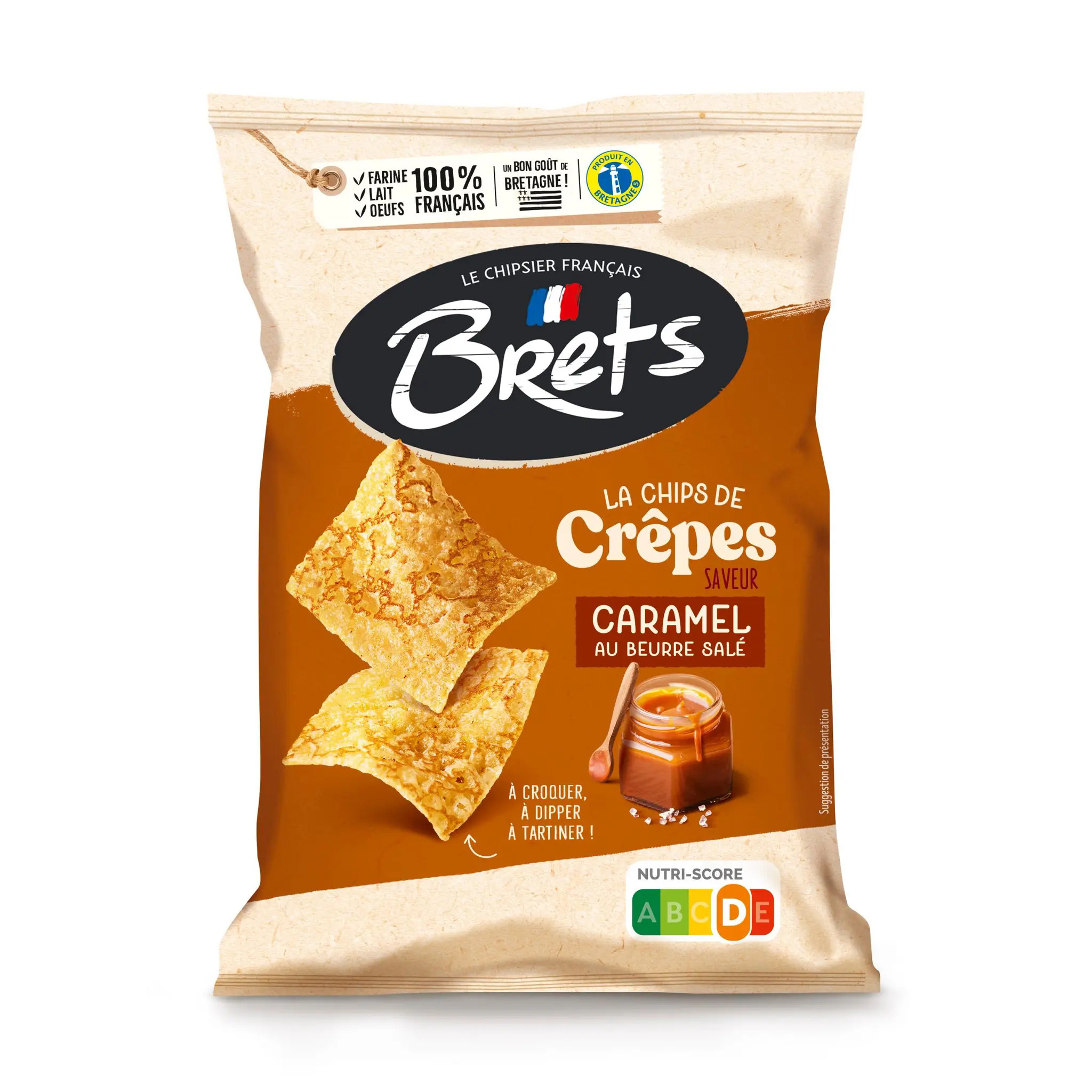 BRETS Chips de crêpes saveur caramel au beurre salé