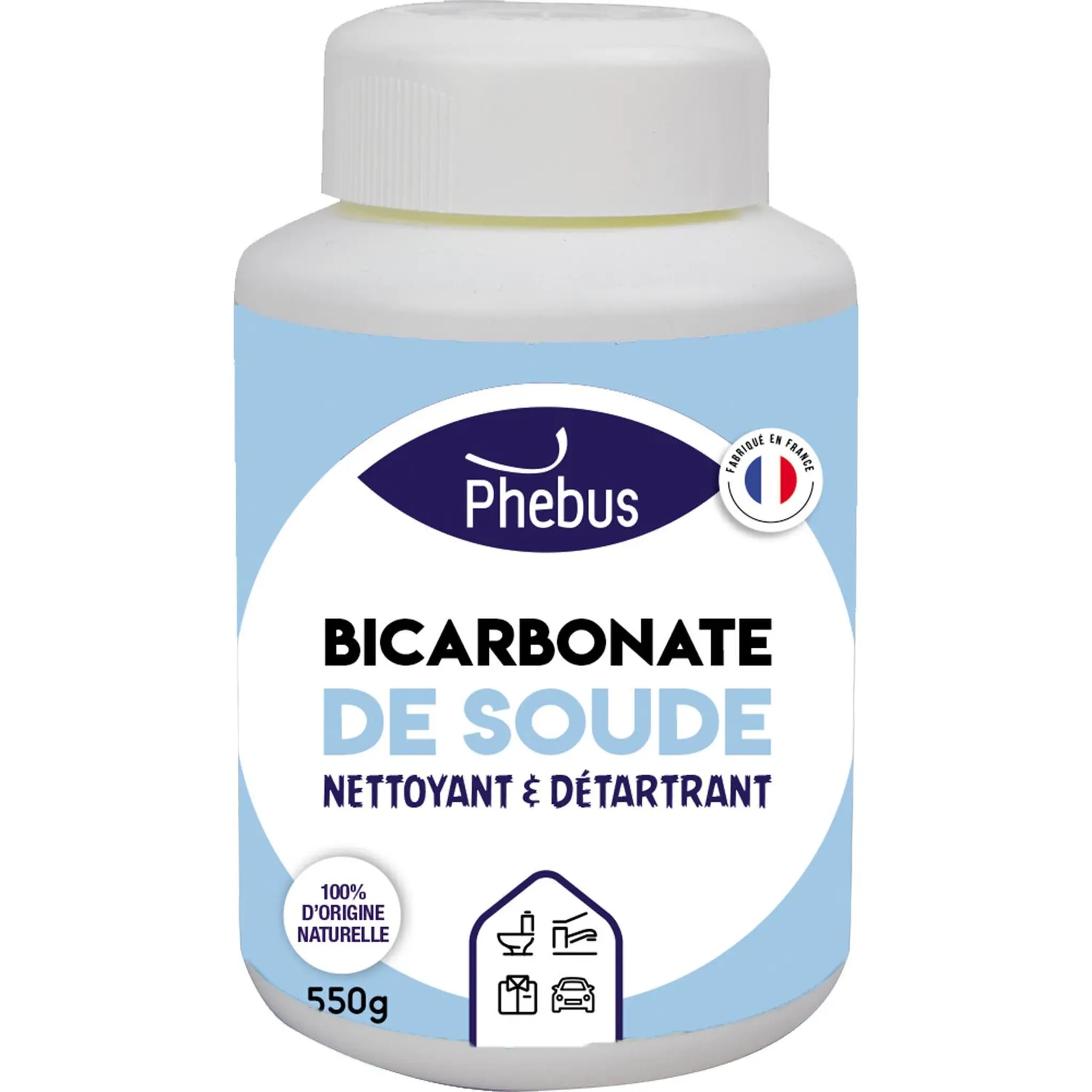 PHEBUS Bicarbonate de soude nettoyant et détartant