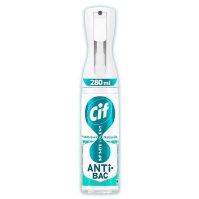Cif Nettoyant Anti-Bac Infinite + Clean aux Probiotiques Naturels, 280ml
