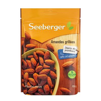 Seeberger Amandes grillées sans sel ajouté, 150g